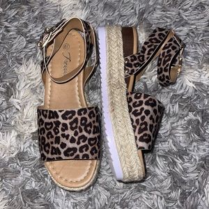 Leopard sandals